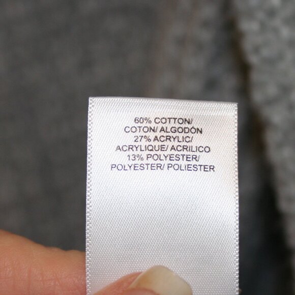 Lucky Brand Knit Open Front Long Cable Knit Cardigan Sweater with Pockets Sz XL - Picture 5 of 5